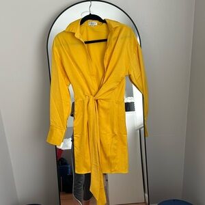 Yellow mini dress